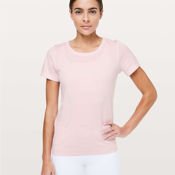 lululemon athletica Tops - Lululemon Athletica Pink Fitted Short Sleeve Tee